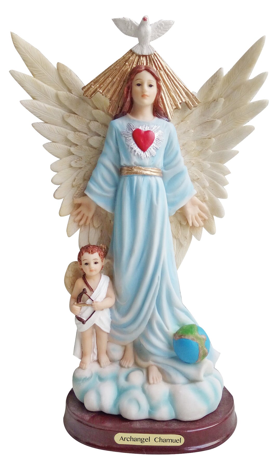 Archangel Chamuel Estatua Chamuel Statue 12 Inch Angel - Love's Gift Wholesale